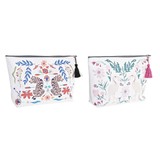 Toilet Bag DKD Home Decor White Beige Multicolour (2 Units)