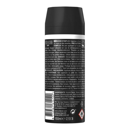 Spray Deodorant Axe Black black 150 ml