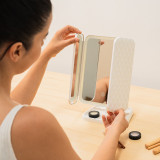 Rechargeable Triptych Makeup Mirror with Magnification and LED Light Miled InnovaGoods