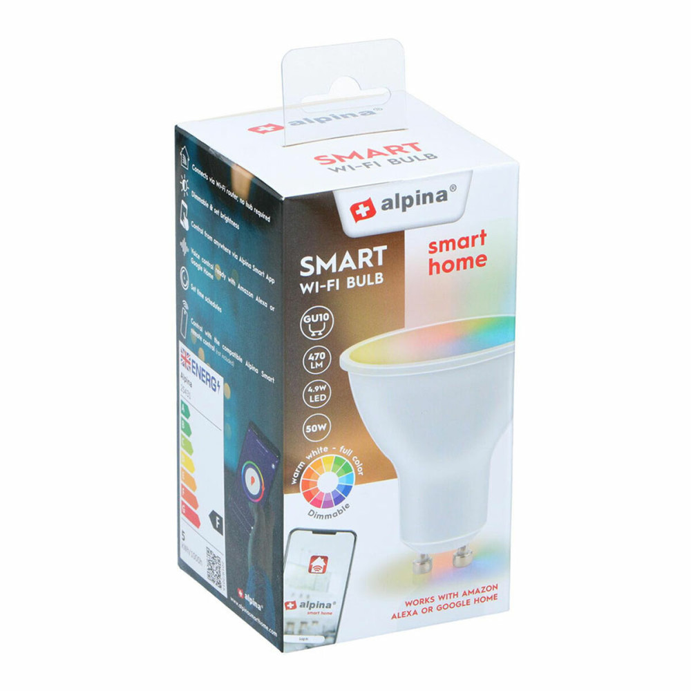 Alpina Smart Light bulb Alpina RGB Wi-Fi 5 W 4.9 W GU10 2700-6500 K 470 lm