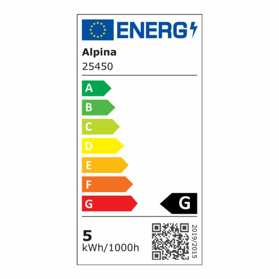 Alpina Smart Light bulb Alpina RGB Wi-Fi 5 W 4.9 W E27 1800-6500 K 360 Lm