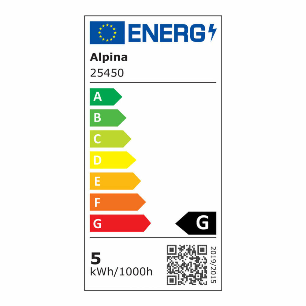 Alpina Smart Light bulb Alpina RGB Wi-Fi 5 W 4.9 W E27 1800-6500 K 360 Lm